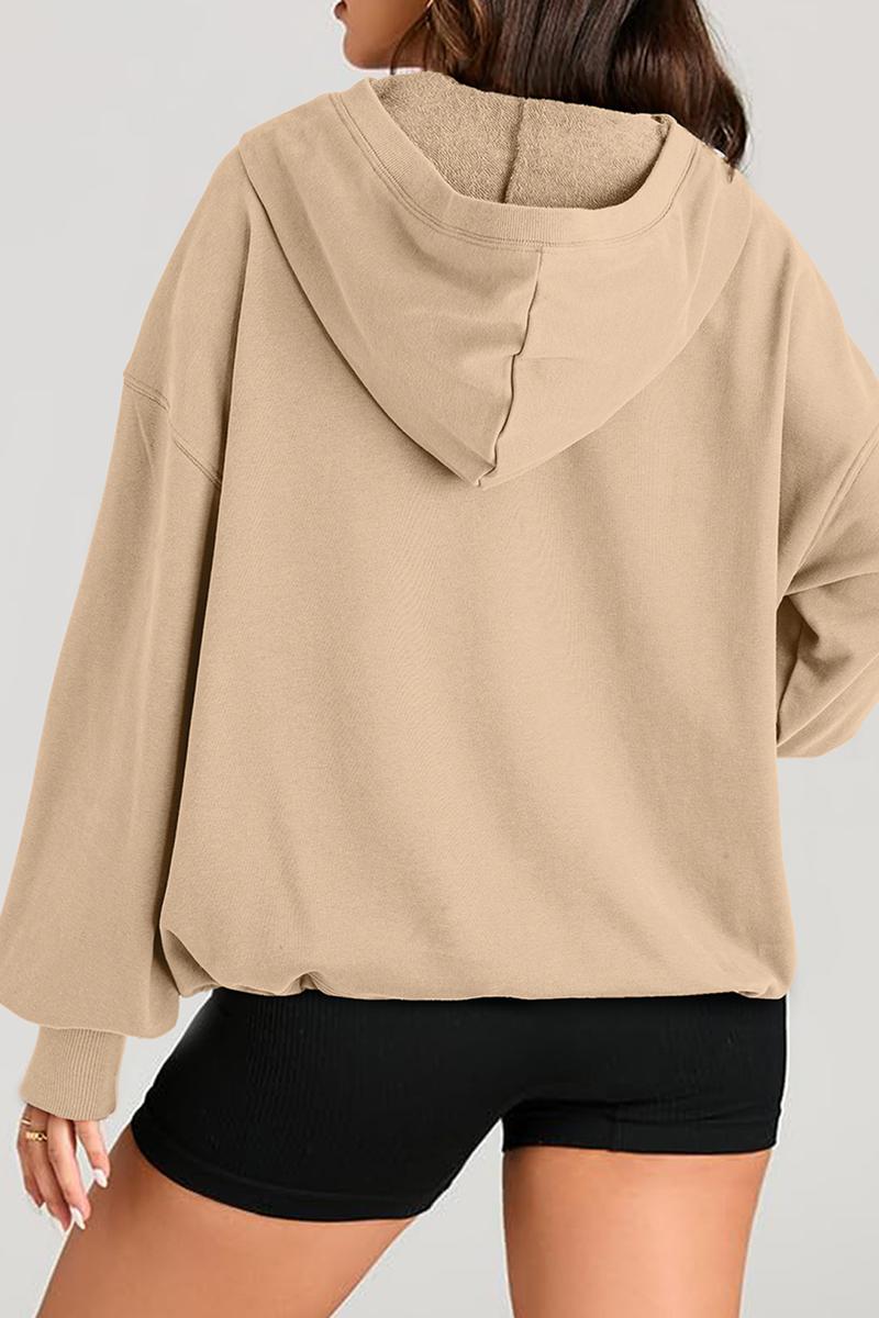 TBG Plain Long Sleeve Hoodie Sweatshirt